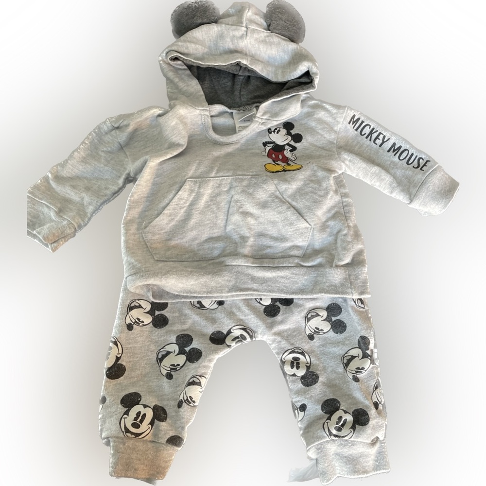 6-9 Month Disney Mickey Mouse Sweater And Pant Set